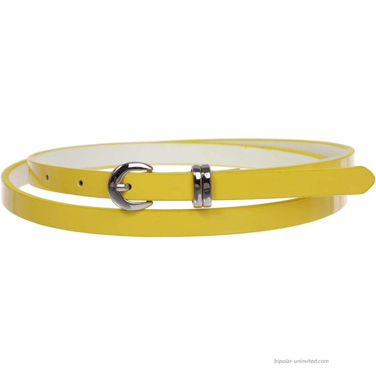 1 2 inch Patent Leather Skinny Belt at Women’s Clothing store Apparel Belts