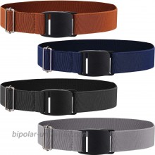 4 Pieces No Show Elastic Stretch Belt Adjustable Belt Invisible Flat Buckle Belt Non-Slip Backing for Women and Men at  Women’s Clothing store