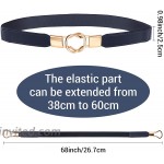 8 Pieces Women Skinny Stretchy Waist Belt Metal Elastic Thin Belt for Ladies Dresses 6 Colors at Women’s Clothing store