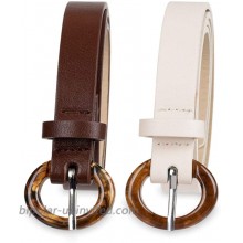 Aeropostale Women's Skinny 2-Pack Belts Brown White Medium Large at  Women’s Clothing store