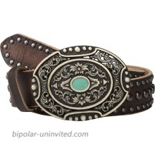 Ariat Distressed Nailheads w Oval Buckle Belt