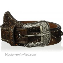 Ariat Women's Nail Wave Belt brown Extra Large at  Women’s Clothing store