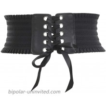 Asooll Wide Elastic Waist Belts Obi Style Corset Waist Bands for Women Black at  Women’s Clothing store
