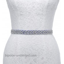 AW BRIDAL Bridal Belt Wedding Belt Rhinestone Crystal Sash Belts for Women Wedding Gown Bridal Sash Belt for Women Bride Dress Blue at  Women’s Clothing store
