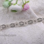 AW BRIDAL Bridal Belts with Rhinestones Wedding Dress Belt Crystal Bridal Belt with Pearl for Women Wedding Belt for Bride Dress
