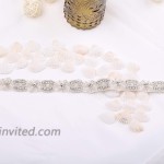 AW BRIDAL Bridal Belts with Rhinestones Wedding Dress Belt Crystal Bridal Belt with Pearl for Women Wedding Belt for Bride Dress