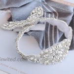AWAYTR Bridal Rhinestone Wedding Belts - Wedding Dress Sash Belt with 18.8In Silver Rhinestone Applique for Formal Party Prom Gown Gray at Women’s Clothing store