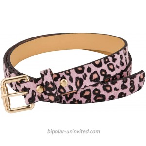 Ayliss Womens Belts Leopard Print PU Leather Waist Belt for Jeans Pink at  Women’s Clothing store