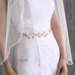 Azaleas Crystal Wedding Belt Sash Bridal Sash Belt Pearl Headband at Women’s Clothing store