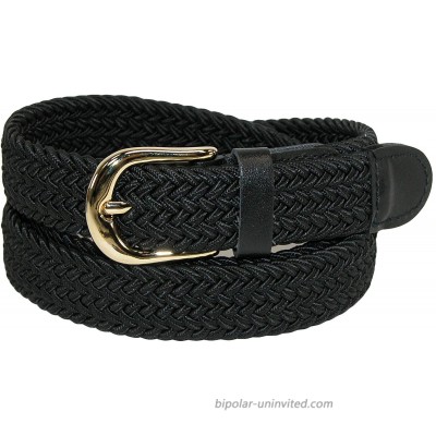 CTM Women's Elastic Braided Stretch Belt at  Women’s Clothing store