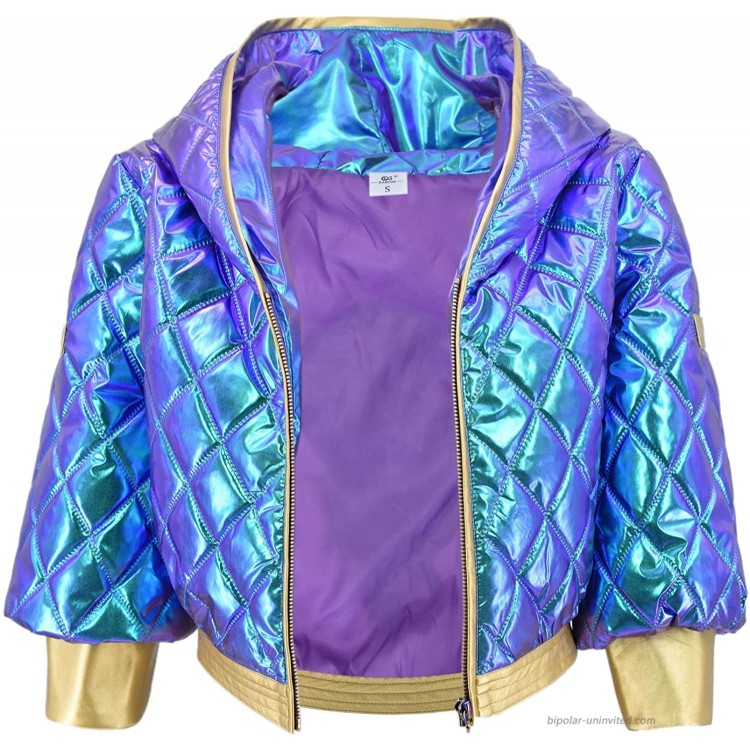 DAZCOS Akali Cosplay Costume Glittery High Waisted Jacket for Women