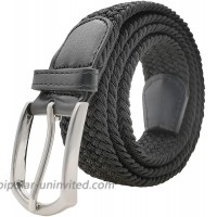 Elastic Canvas Braided Belt for Men Women Stretch Hand-woven Belt Casual belt Multiple Colours at  Women’s Clothing store