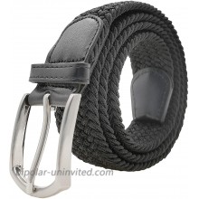 Elastic Canvas Braided Belt for Men Women Stretch Hand-woven Belt Casual belt Multiple Colours at  Women’s Clothing store