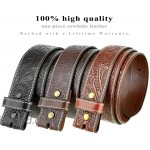 Engraved Tooled Leather Genuine Full Grain Western Belt Strap or Belt 1-1 2 Wide Multi-Style Options at Women’s Clothing store