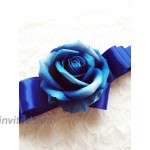 FANFAN Rustic Flower Girl Belt Wedding Sash Baby Showers Sash Maternity Belt Y050 royal blue at Women’s Clothing store