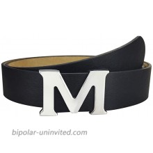 Fashion Leather Belts for Women M Name Belt with Removable Buckle for Jeans at  Women’s Clothing store
