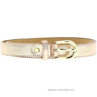 FASHIONGEN - Women genuine Italian leather belt with golden Buckle HACENA at  Women’s Clothing store