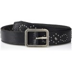 Frye and Co. Women's Crackle Leather Studded Jeans Belt at Women’s Clothing store
