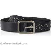 Frye and Co. Women's Crackle Leather Studded Jeans Belt at  Women’s Clothing store