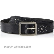 Frye and Co. Women's Crackle Leather Studded Jeans Belt at  Women’s Clothing store