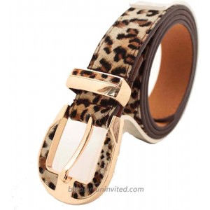 Girls Decoration Belt Leopard Print Leather Belts for Teen Girl