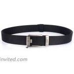 High-grade thick nylon belt all-match casual outdoor trouser belt automatic buckle belt gray at Women’s Clothing store