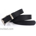 High-grade thick nylon belt all-match casual outdoor trouser belt automatic buckle belt gray at Women’s Clothing store