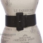 Ladies High Waist Wide Glitter Fashion Plain Leather Belt at Women’s Clothing store