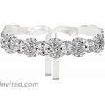 Lovful Women Crystal Sashes Belts for Wedding Bridal Rhinestone Sash Ivory at Women’s Clothing store