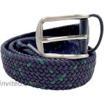 Luyi Men's and Women's Golf Color Casual Travel Elastic Braided belt with Classic Buckle in Gift Box 110cm 110cm Mix-color at Women’s Clothing store