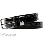 MORELESS Women's PU Leather Belt Waist Skinny Dress Belts Solid Pin Buckle Belt for Jeans Pants at Women’s Clothing store