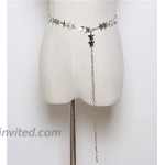 Nanxson Women's Metal Chain Waist Belt Star Skinny Belt Sweater Dress Belt PDW0190 at Women’s Clothing store