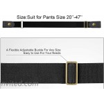 No Buckle Belt Adjustable Elastic Buckle Free Belts for Women & Men Invisible Buckless No Bulge No Hassle No Show Stretch Belt for Jeans Pants at Women’s Clothing store
