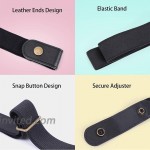 No Buckle Elastic Belt for Women and Men Elastic waistband Elastic belt suitable for beltless pants Jeans Shorts Pants 3-Pack at Women’s Clothing store