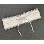 OULII Womens Lace Waist Belt Boho Band Corset Bowknot Wrap Waistband Cinch White at Women’s Clothing store