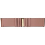 Plus Size Curvy 1X-3X XL Classic Plain Solid Blush Light Pink Stretch Belt at Women’s Clothing store