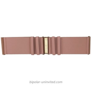 Plus Size Curvy 1X-3X XL Classic Plain Solid Blush Light Pink Stretch Belt at  Women’s Clothing store