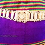 PunPund New Belt Gold Plate Vintage Thai Traditional Dance Ram Thai Women Wedding Costume Square buckle Length 41 Inches 1 Piece at Women’s Clothing store