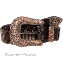 Snap On Western Cowgirl Alligator Rhinestone Strip Leather Belt at  Women’s Clothing store Apparel Belts