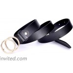 Talleffort Genuine Leather Belts for Women Double O-Ring buckle Belt for Jeans Pants Dresses at Women’s Clothing store
