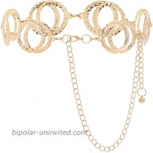Tanpie Women Metal Waist Chain Belt Gold Body Link Belts for Dress Gold at  Women’s Clothing store