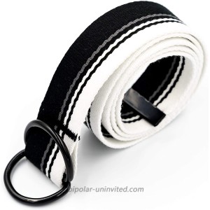 Teeoff Web Belt with Double D-Ring Buckles 1.38 Wide Metal Tip Canvas Web Belt for Jeans Shorts Trousers 16 Colors 2 Sizes at  Men’s Clothing store