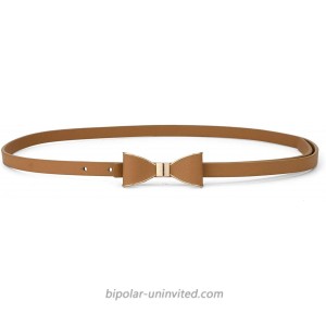 uxcell Skinny Waist Belt Metal Bow-knot No Buckle Thin Belt for Women at  Women’s Clothing store