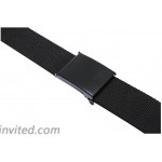 uxcell Unisex Canvas No Holes Slide Buckle Adjustable Waist Belt Width 1 5 8 Black at Women’s Clothing store