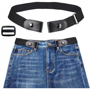 VJK No Buckle Free Elastic Belt for Women Men Comfortable Adjustable Invisible Stretch Waist Belt for Jeans No Bulge 110cm at  Women’s Clothing store