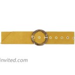 Women genuine Italian Suede Leather Belt for Dress Made in France ANETTE at Women’s Clothing store