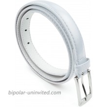 Women Skinny PU Leather Dress Belt Polished Buckle Belle Donne at  Women’s Clothing store