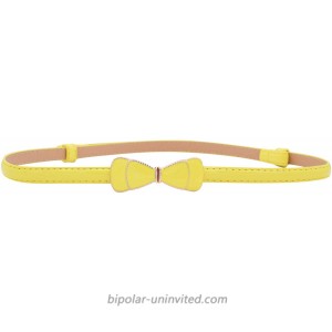 Women Slim Waist Belt with Cute Bowknot in Solid Colors Yellow L at  Women’s Clothing store