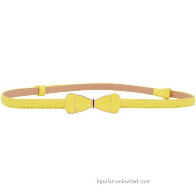 Women Slim Waist Belt with Cute Bowknot in Solid Colors Yellow L at  Women’s Clothing store