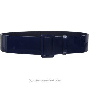 Women's 2 1 4 Wide High Waist Pull-Through Prong-less Patent Leather Belt at  Women’s Clothing store Apparel Belts